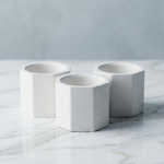 Maceta Hexagonal | Yeso